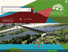 Tablet Screenshot of cm-pontedelima.pt